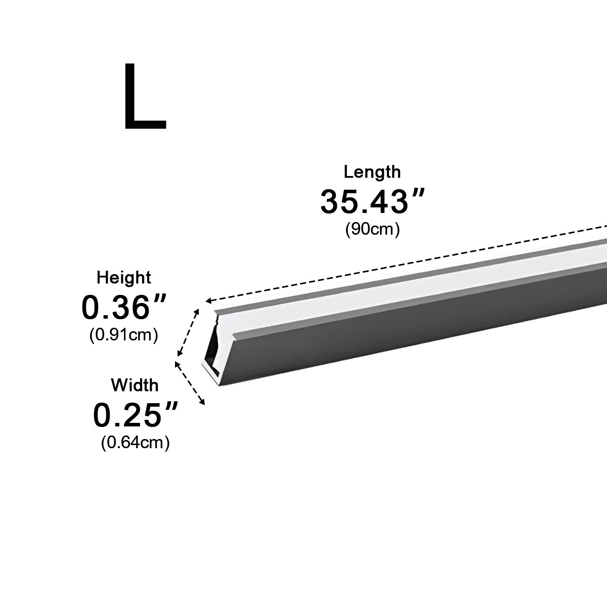 4 Pcs 12V Plug In Recessed Invisible LED Linear Lights Under Cabinet Lighting