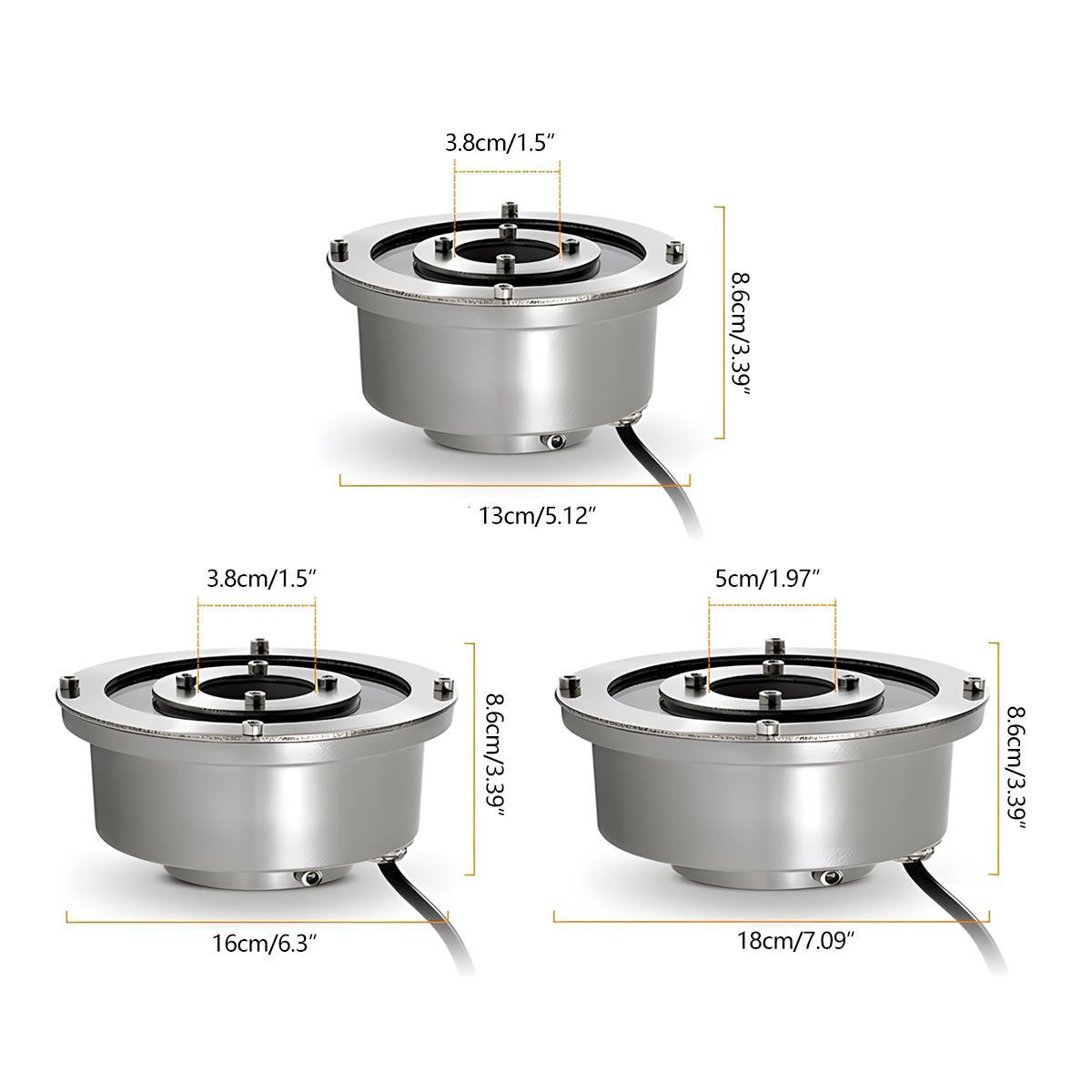 DC24V Low Voltage Outdoor Waterproof Recessed Ground LED Fountain Spot Lights Swimming Pool
