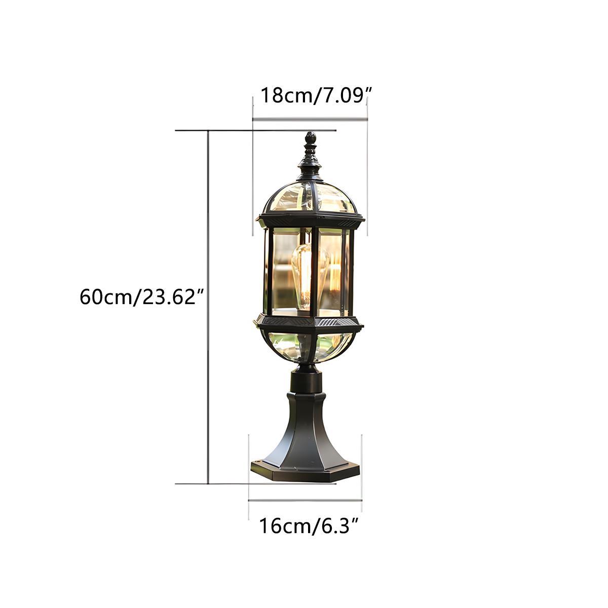 Nordic Vintage Waterproof LED Outdoor Post Lights