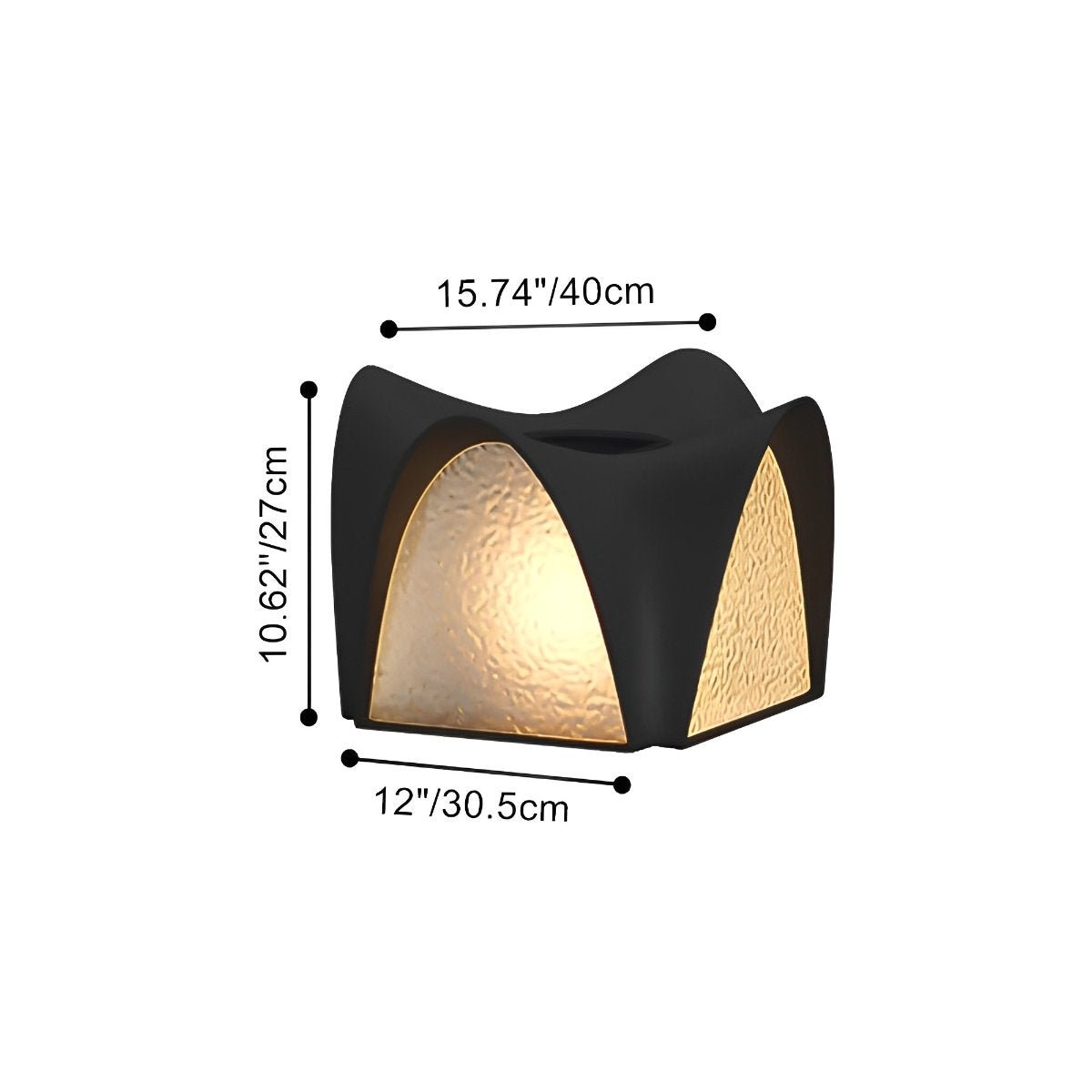 Waterproof Black LED Outdoor Post Light