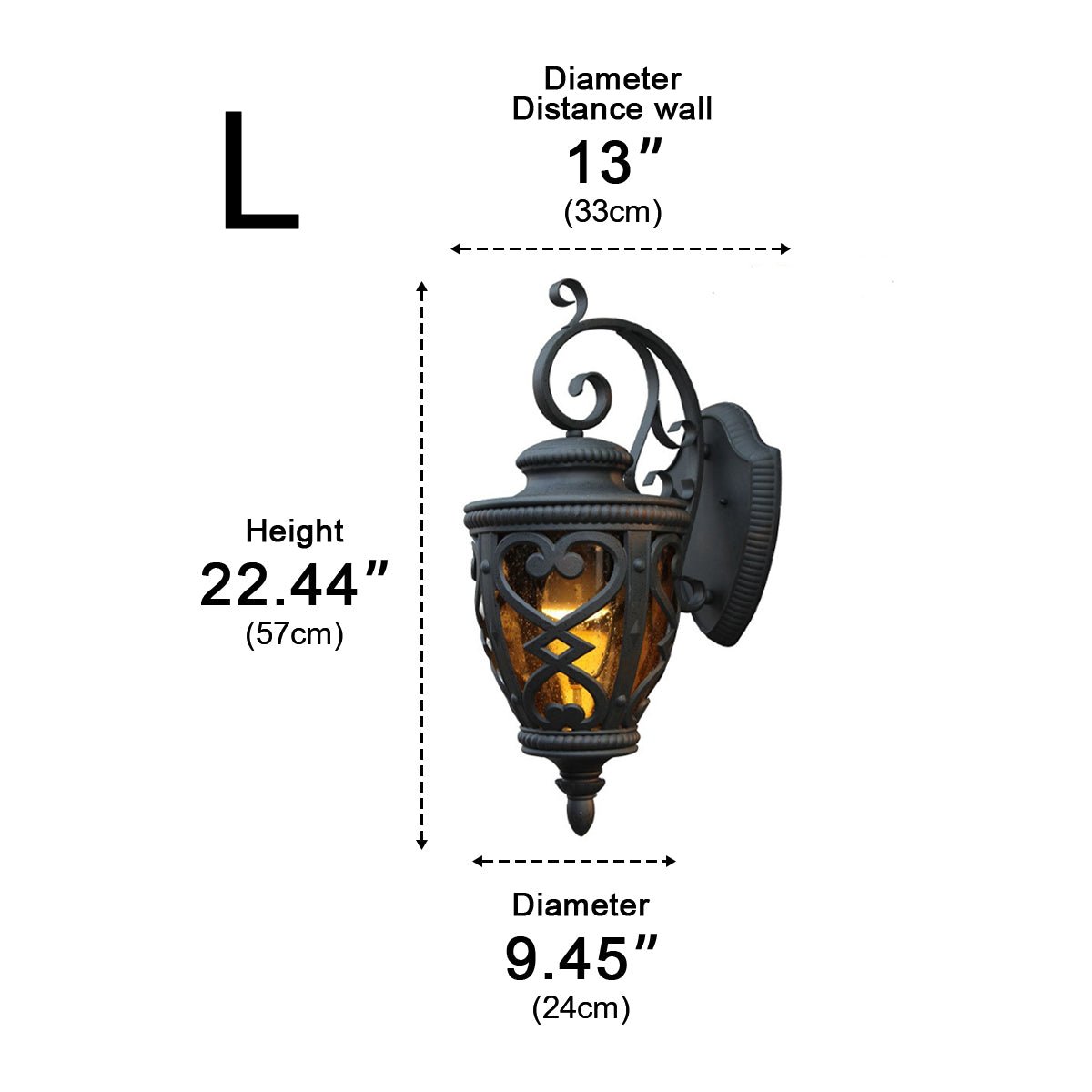 Vintage Waterproof Rustic Outdoor LED Porch Wall Lights