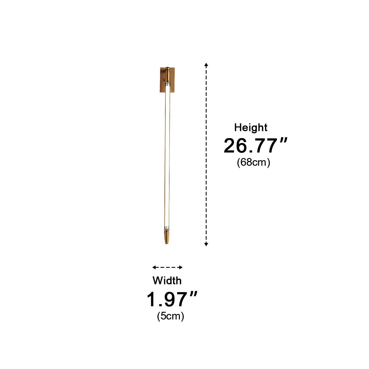 Waterproof Modern Minimalist Rotatable Long Strip LED Wall Sconces
