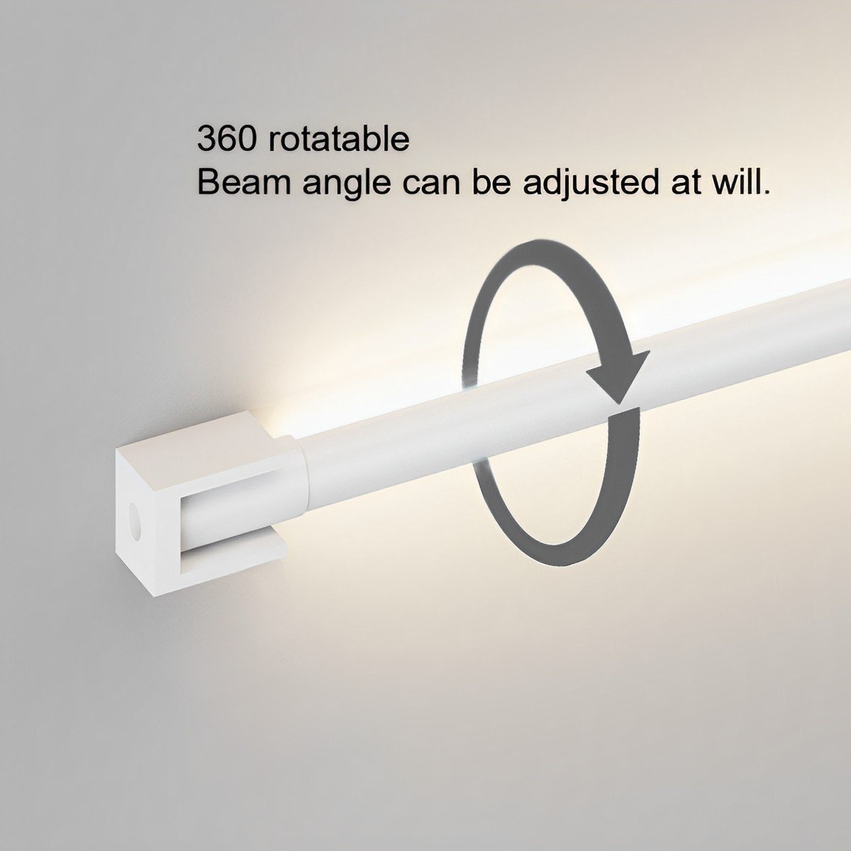 360° Rotatable Modern Minimalist Plug-in LED Long Strip Lights Wall Light