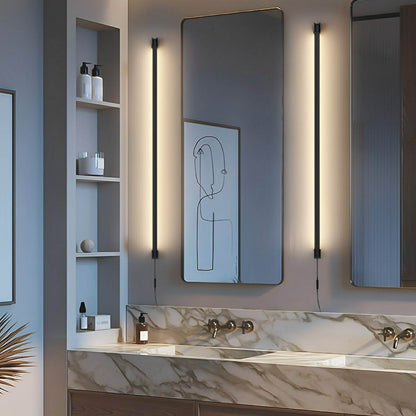 360° Rotatable Modern Minimalist Plug-in LED Long Strip Lights Wall Light