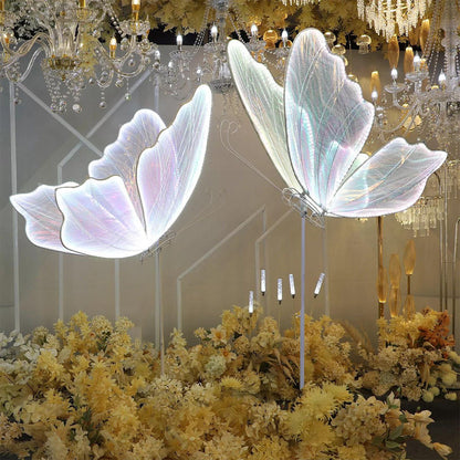39.37'' Electric Butterfly Floor Lamp Wedding Decor Standing Light