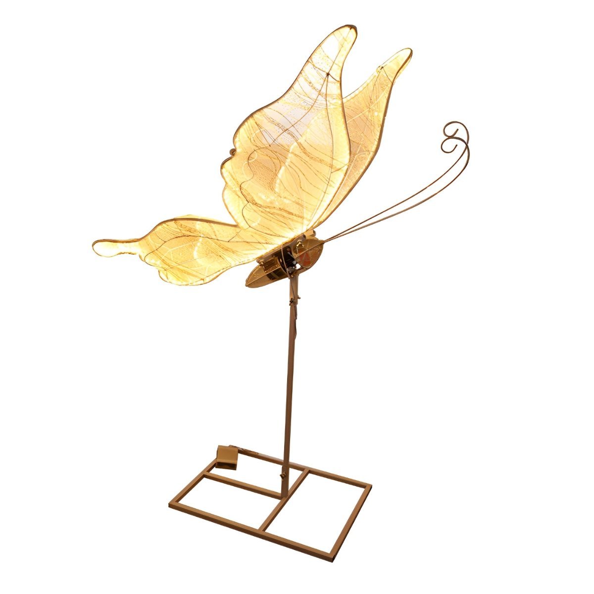 39.37'' Electric Butterfly Floor Lamp Wedding Decor Standing Light