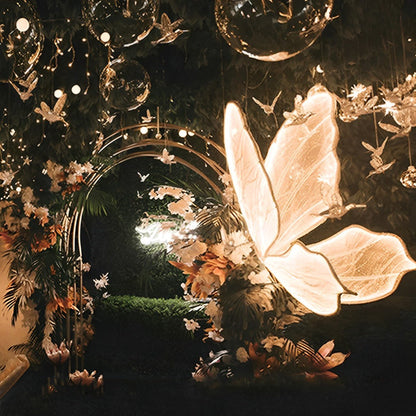 39.37'' Electric Butterfly Floor Lamp Wedding Decor Standing Light