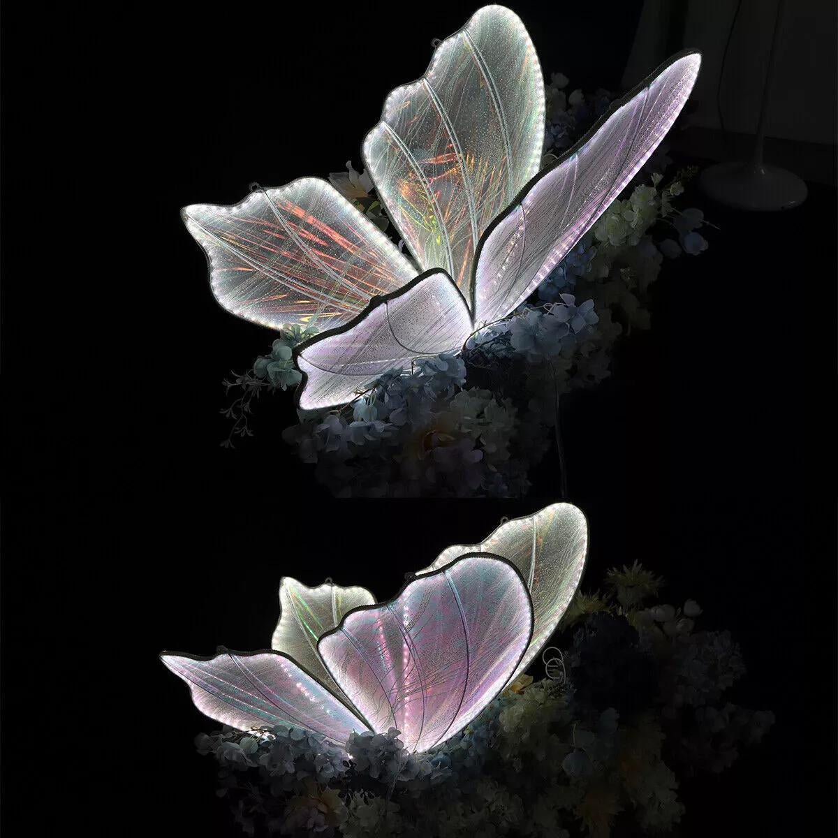 39.37'' Electric Butterfly Floor Lamp Wedding Decor Standing Light