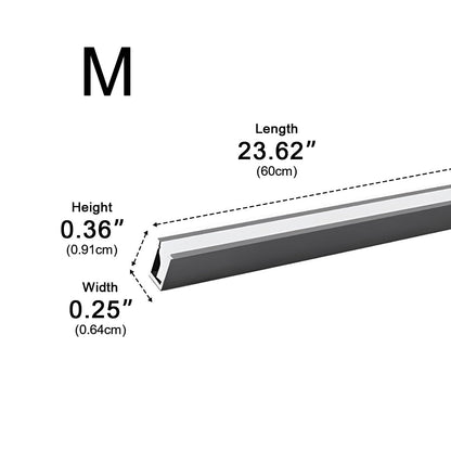 4 Pcs 12V Plug In Recessed Invisible LED Linear Lights Under Cabinet Lighting