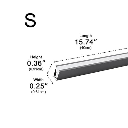 4 Pcs 12V Plug In Recessed Invisible LED Linear Lights Under Cabinet Lighting
