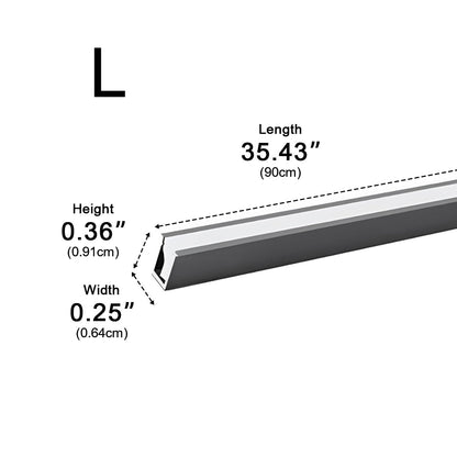 4 Pcs 12V Plug In Recessed Invisible LED Linear Lights Under Cabinet Lighting