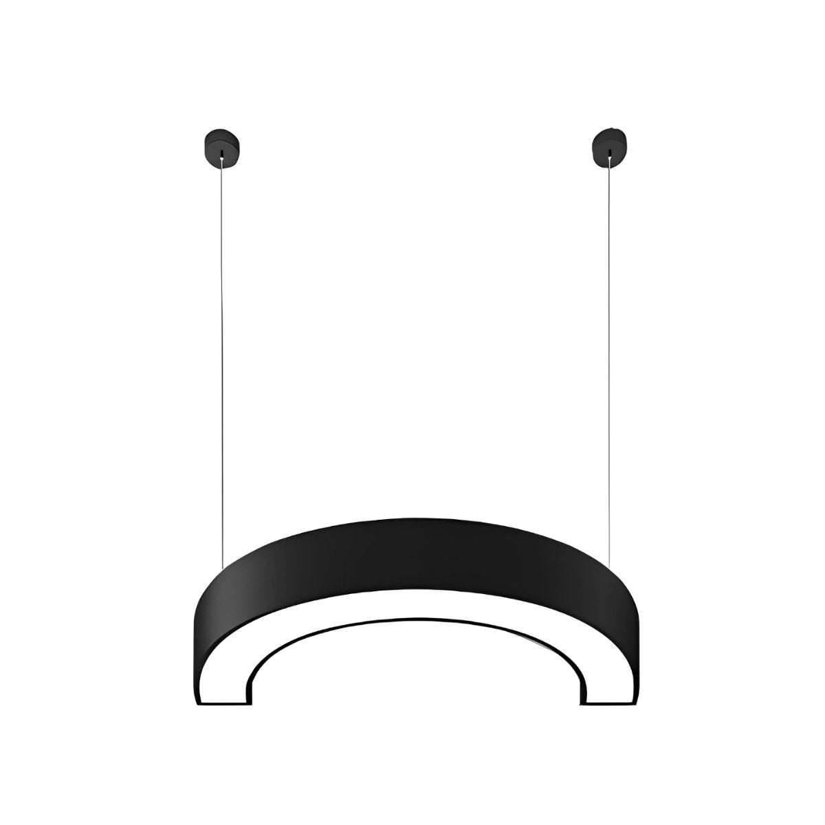 Acrylic DIY Semicircle LED Metal Interior Suspension Pendant Light