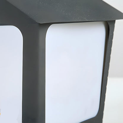 Black Waterproof House Outdoor Post Lights
