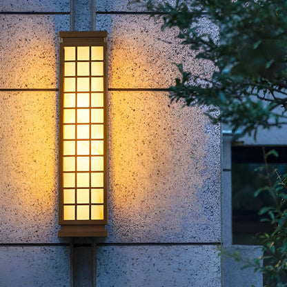 Classic Rectangular Waterproof Vintage Outdoor Wall Lights
