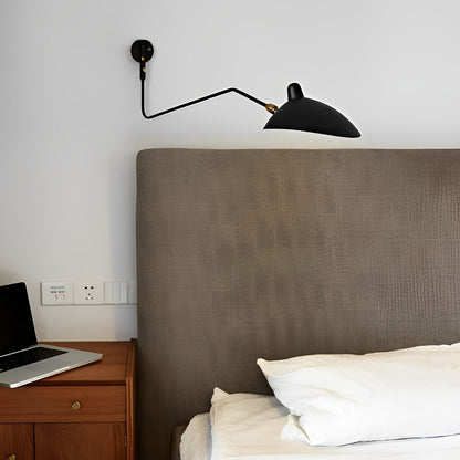 Creative Adjustable Iron Industrial Swing Arm Wall Lamp Wall Sconce Lighting