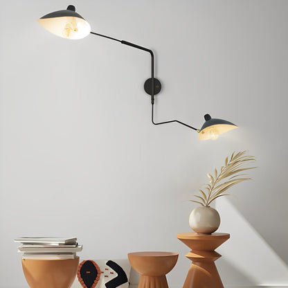 Creative Adjustable Iron Industrial Swing Arm Wall Lamp Wall Sconce Lighting