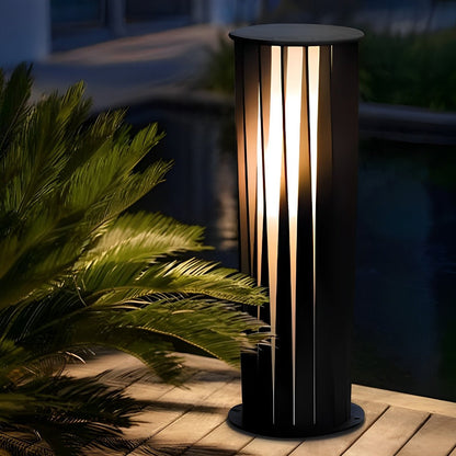 Creative Cylindrical LED Waterproof Black Modern Pathway Light Walkway Floor Lamp
