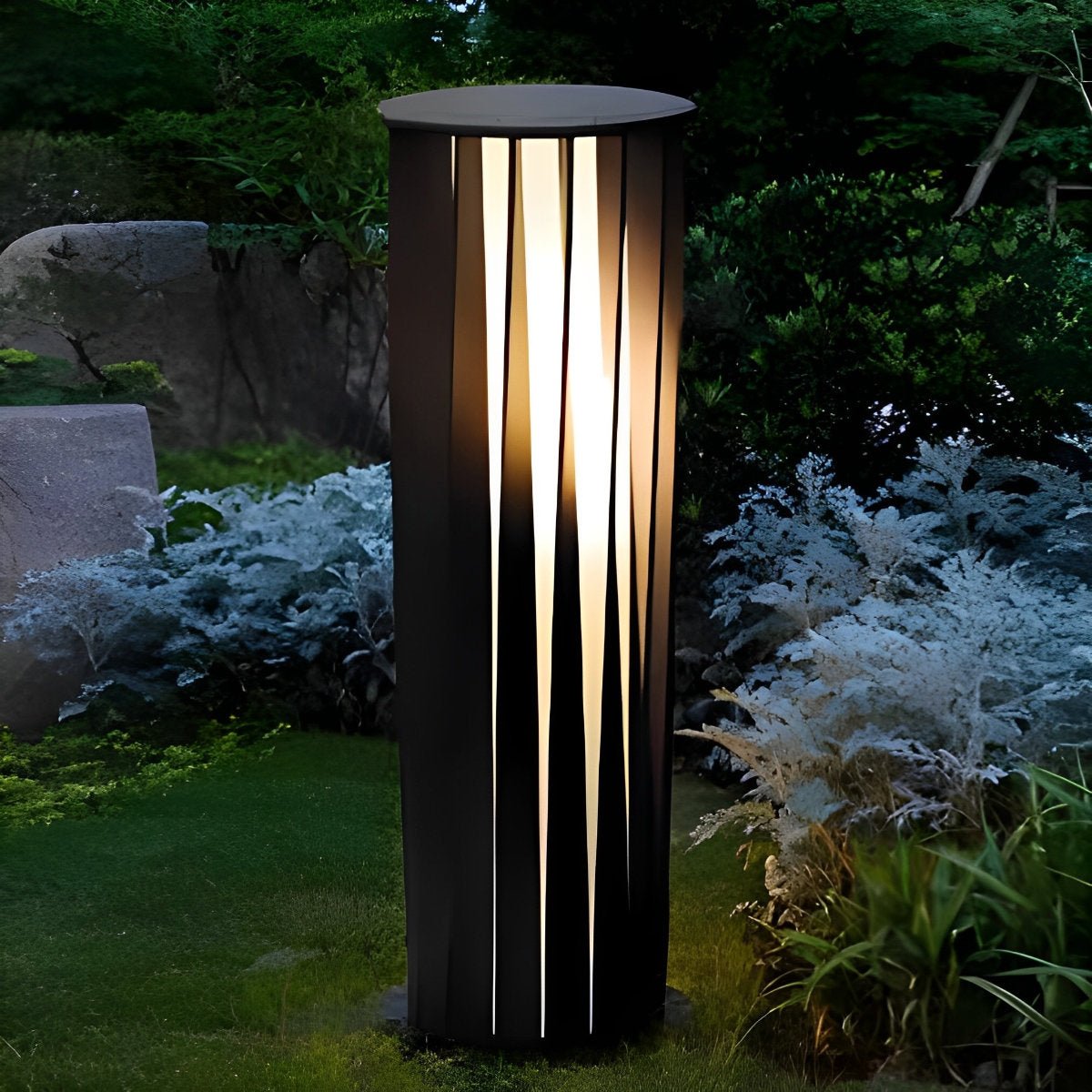 Creative Cylindrical LED Waterproof Black Modern Pathway Light Walkway Floor Lamp
