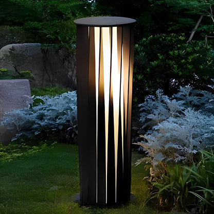 Creative Cylindrical LED Waterproof Black Modern Pathway Light Walkway Floor Lamp
