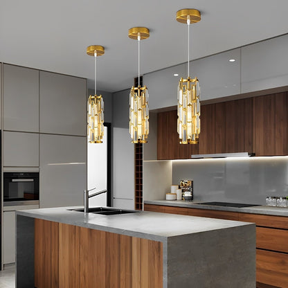 Creative Iron Crystal Glass Chandelier Pendant Lights Ceiling Lamp