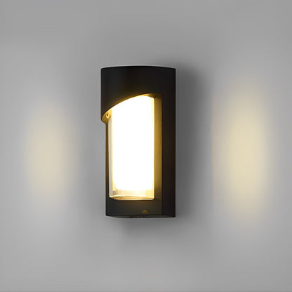 Creative Waterproof LED Black Modern Outdoor Wall Lamp Exterior Lights Wall Sconce