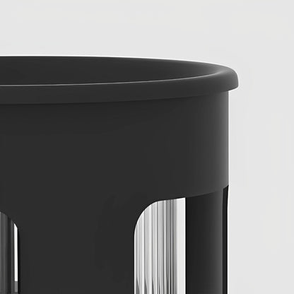 Cylinder Waterproof LED Black Modern Side Table Light