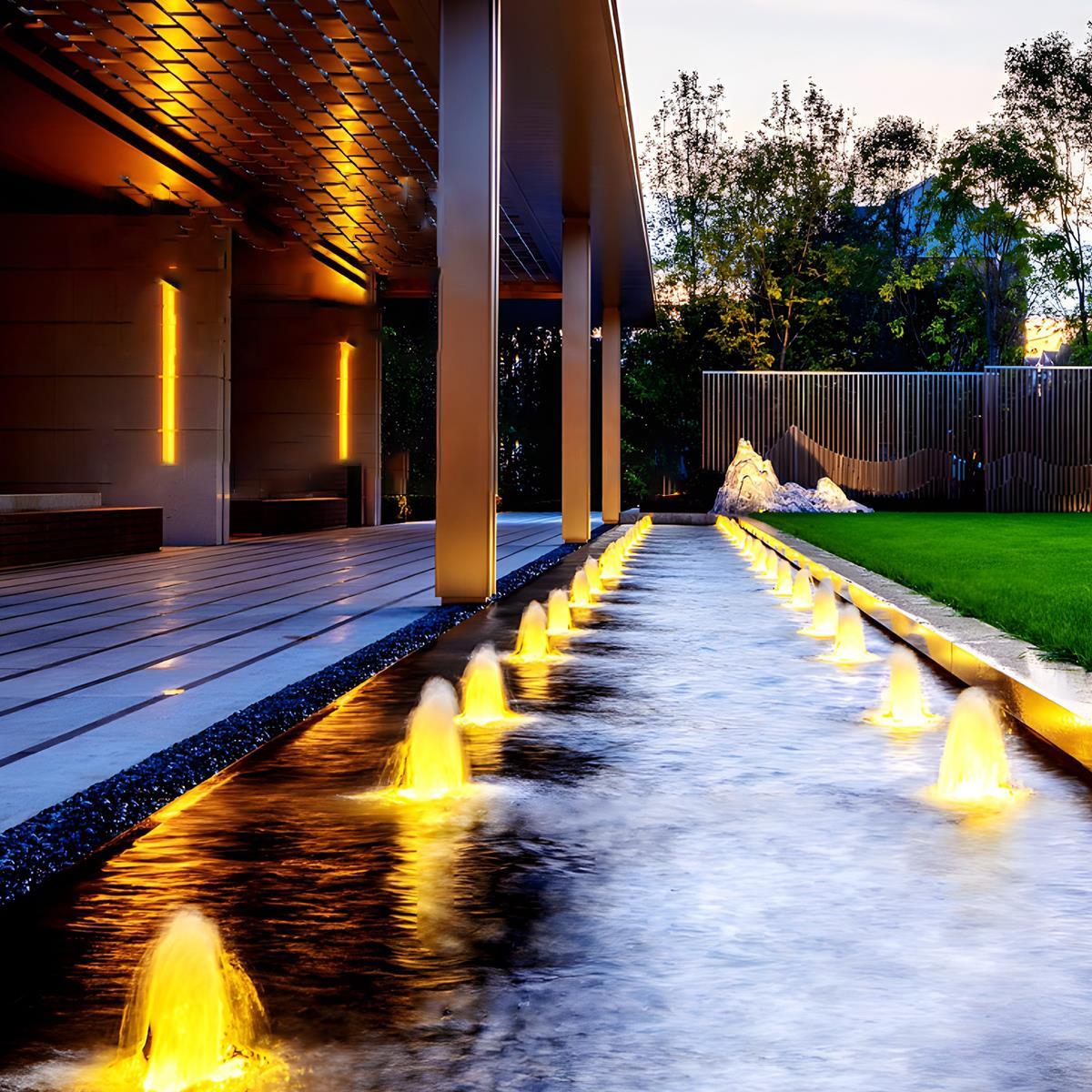 DC24V Low Voltage Outdoor Waterproof Recessed Ground LED Fountain Spot Lights Swimming Pool