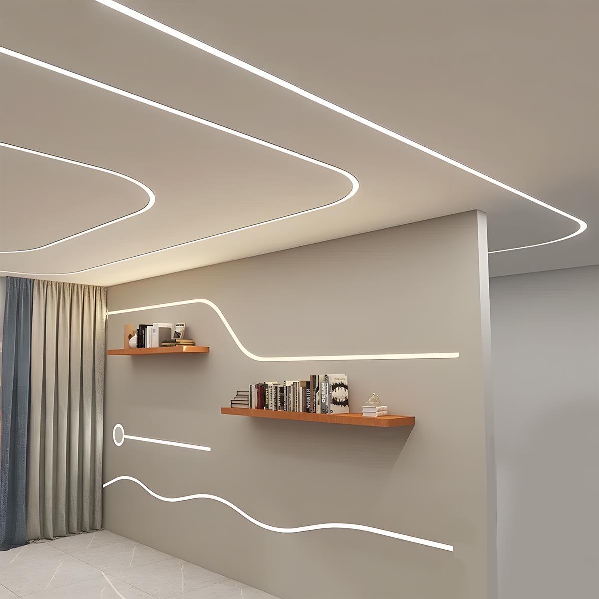 DIY Waterproof Recessed LED Flexible Linear Light 39.37''