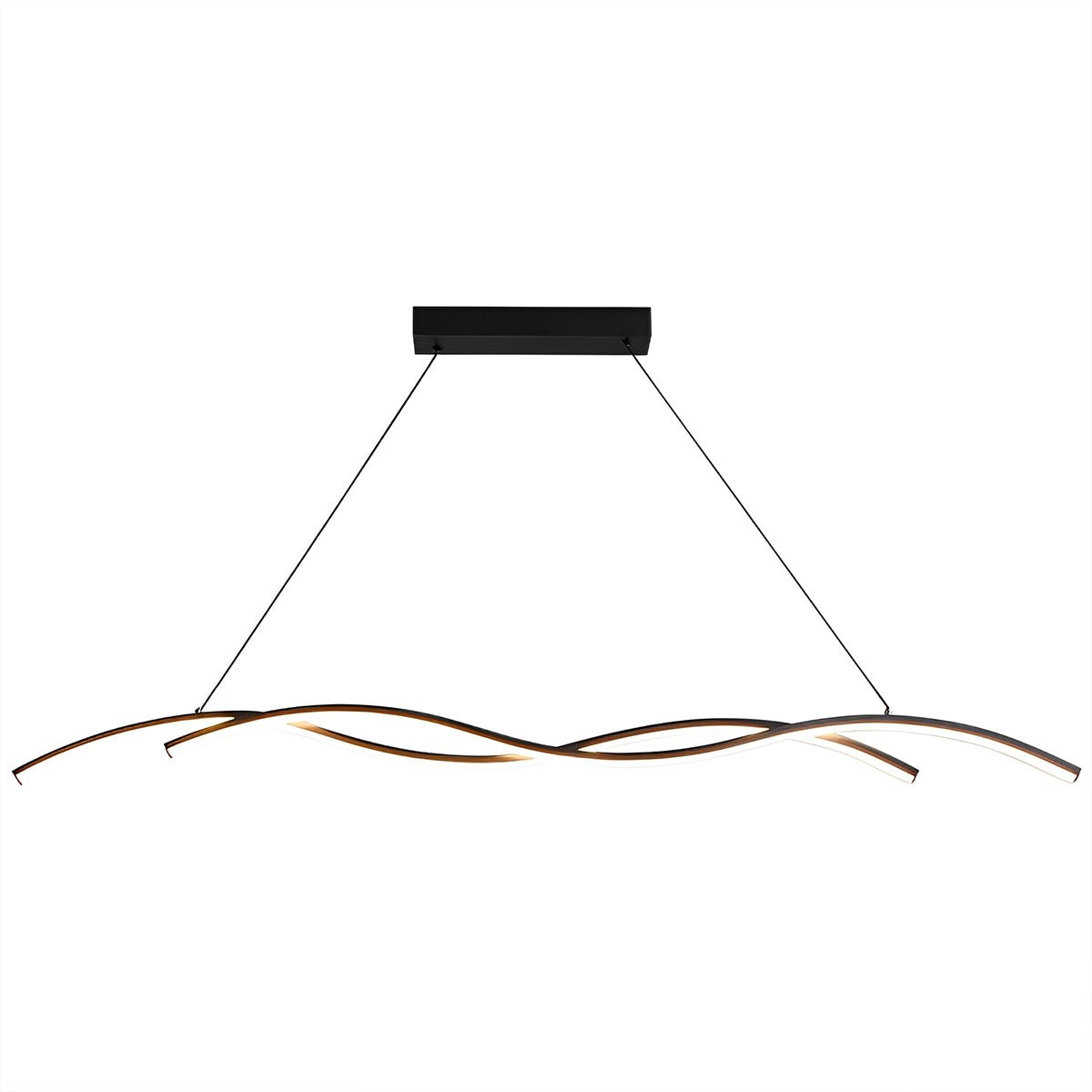 Double Wavy Minimalist LED Creative Modern Chandelier Light