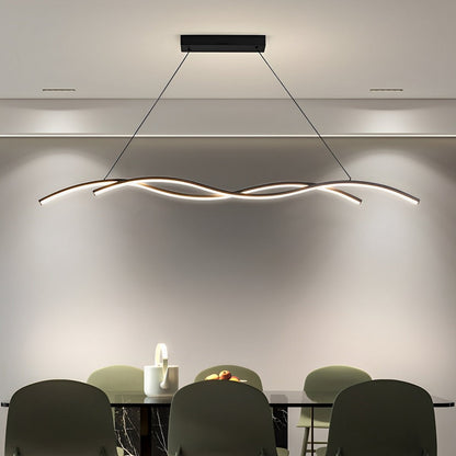 Double Wavy Minimalist LED Creative Modern Chandelier Light