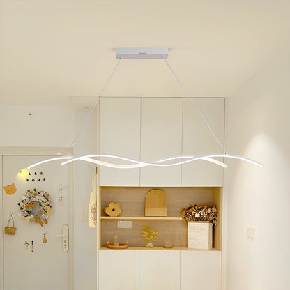 Double Wavy Minimalist LED Creative Modern Chandelier Light