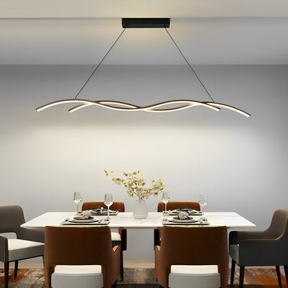 Double Wavy Minimalist LED Creative Modern Chandelier Light