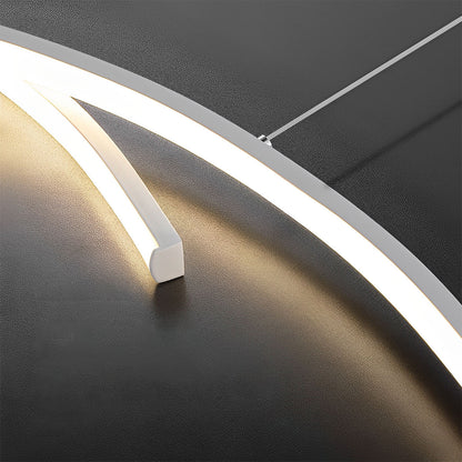 Double Wavy Minimalist LED Creative Modern Chandelier Light