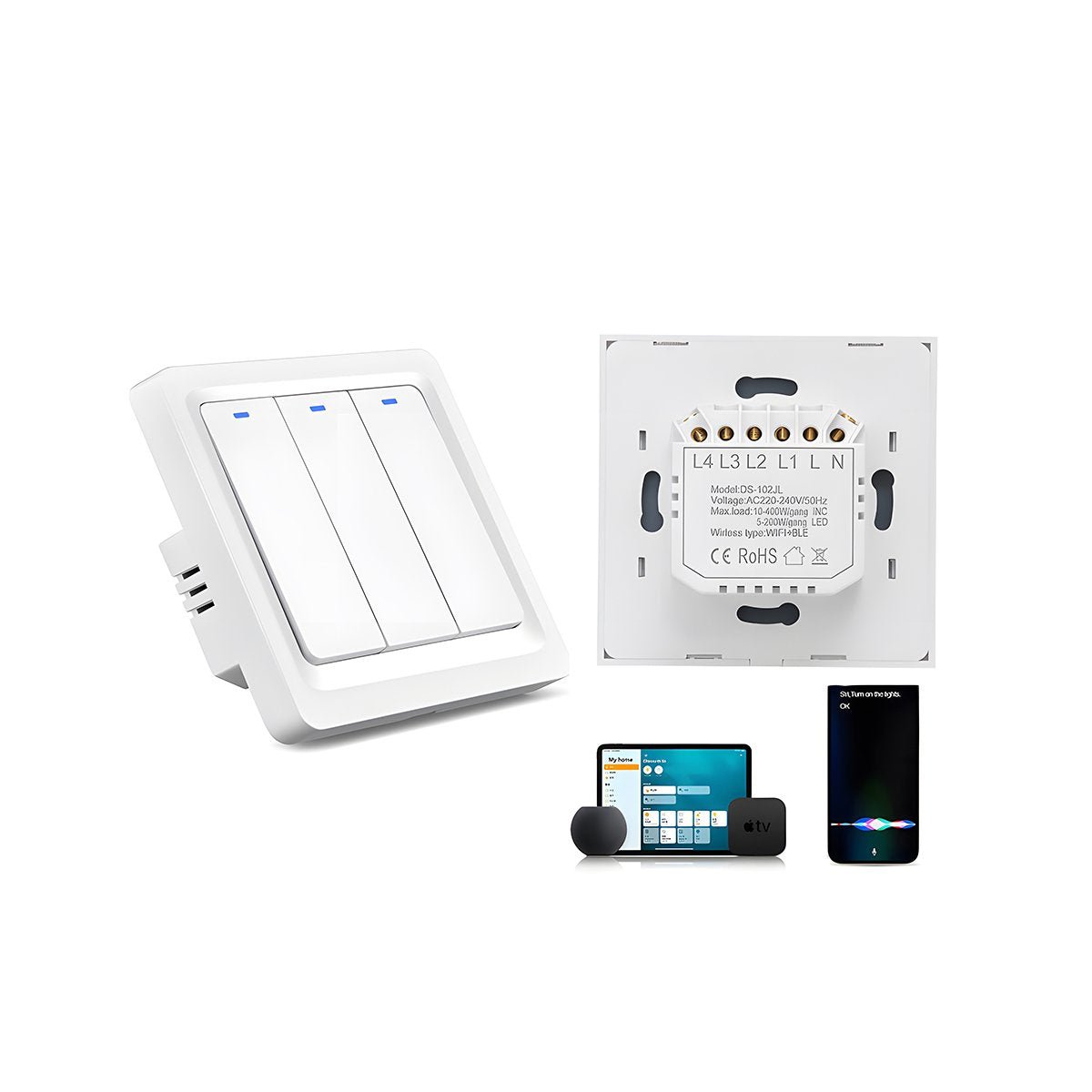 Homekit Home Smart Switch Light Control For Apple Homekit, CozyLife Smart