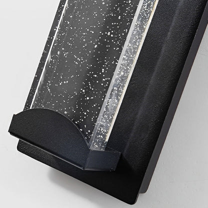 Minimalist Crystal Bubble Glass Waterproof LED Motion Sensor Wall Lamp