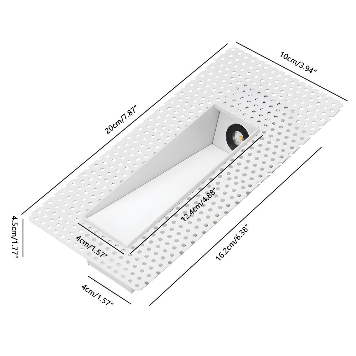 Minimalist Motion Sensor LED Recessed Stairway Lights Step Light