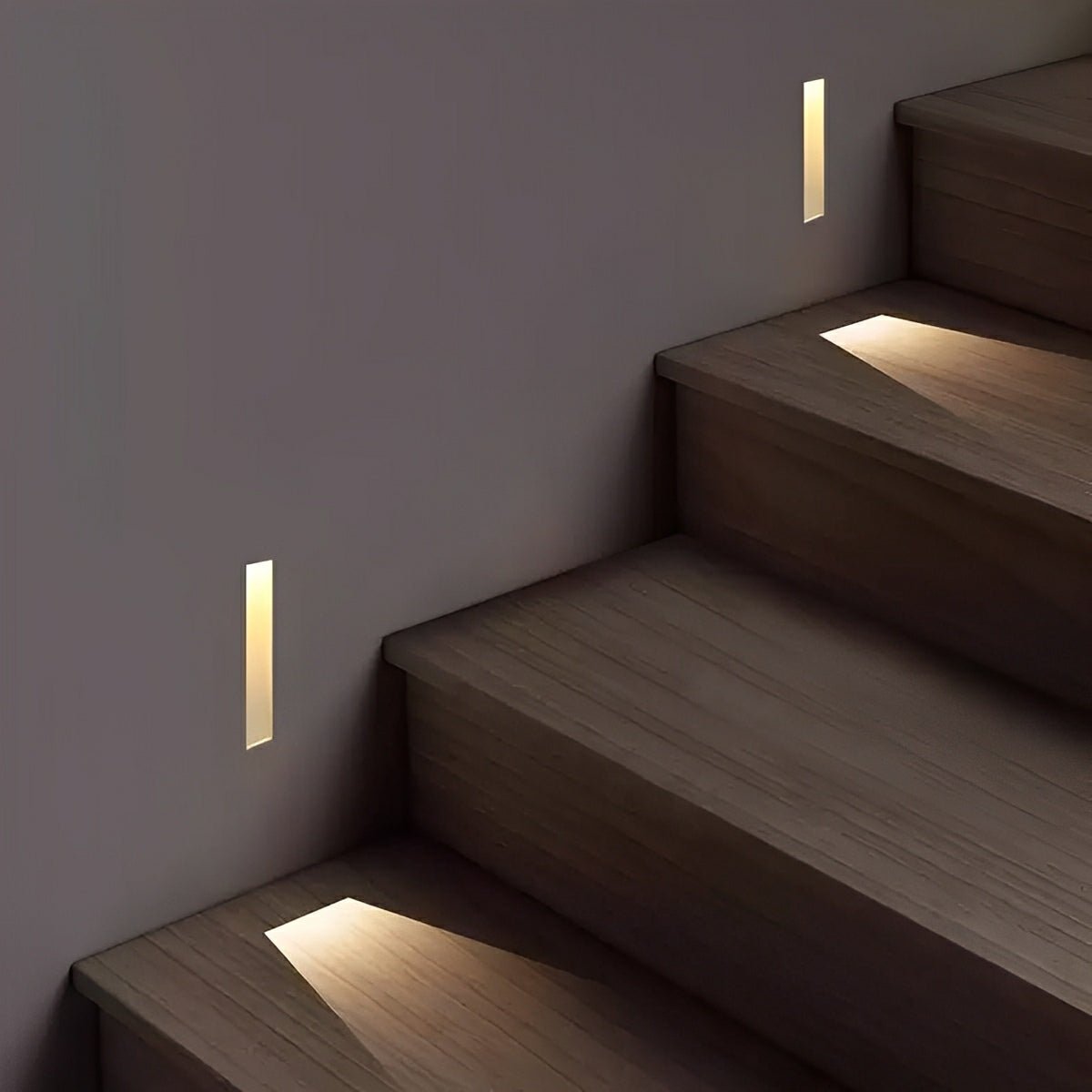 Minimalist Motion Sensor LED Recessed Stairway Lights Step Light