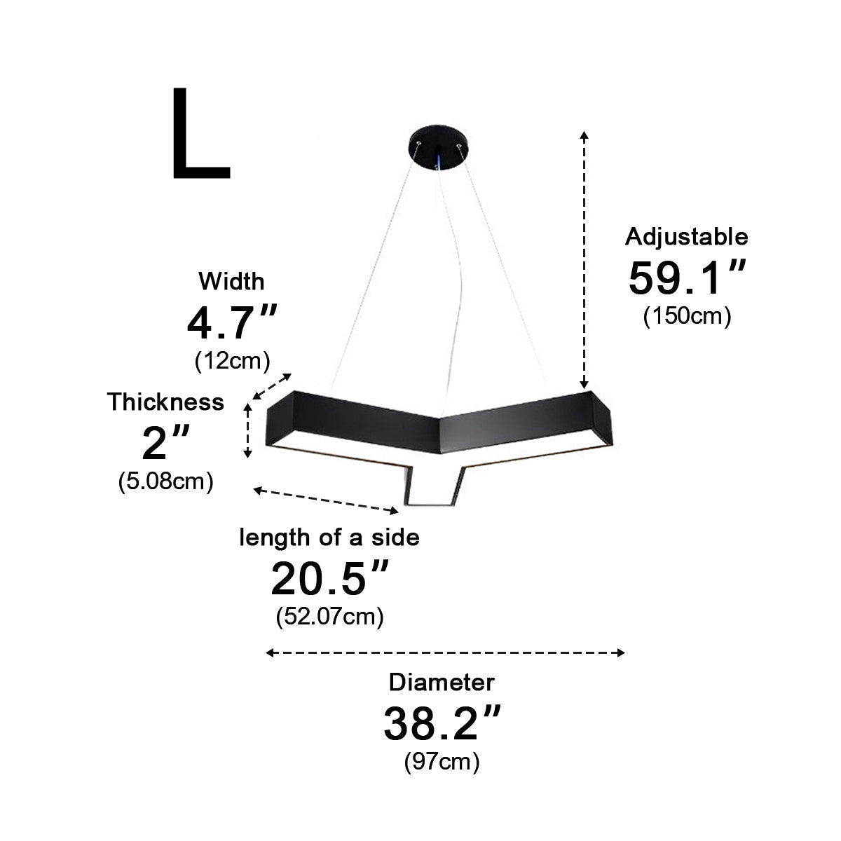 Grandview Modern Geometric DIY Office LED Pendant Light