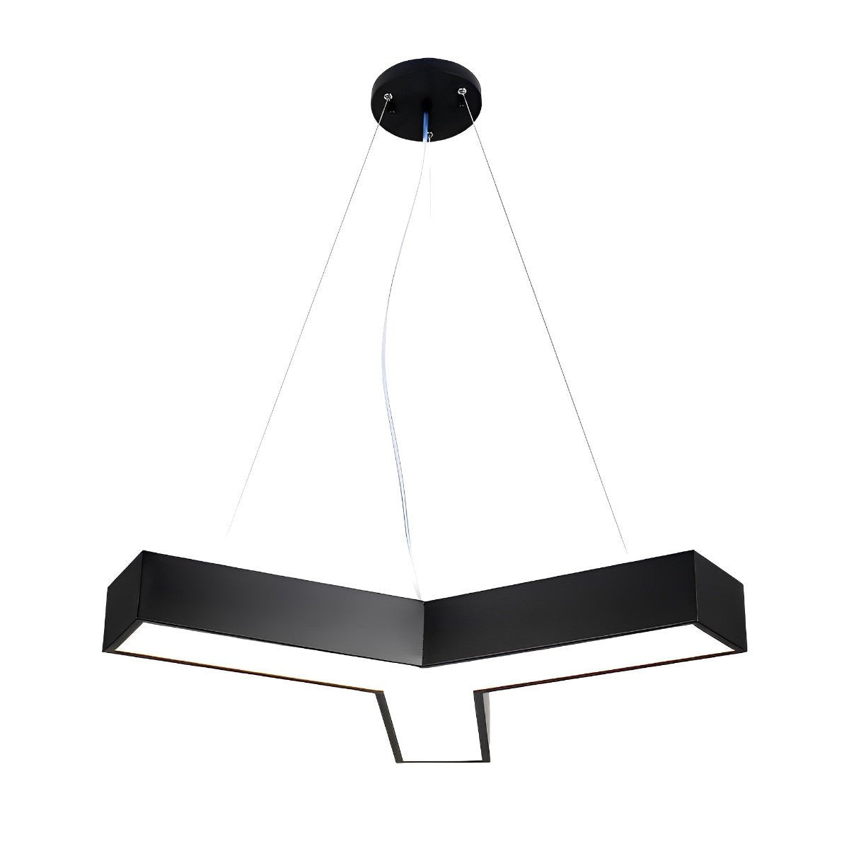 Minimalist Modern Geometric Y-Shaped Office LED Ceiling  Pendant Lighting