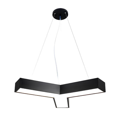 Minimalist Modern Geometric Y-Shaped Office LED Ceiling  Pendant Lighting