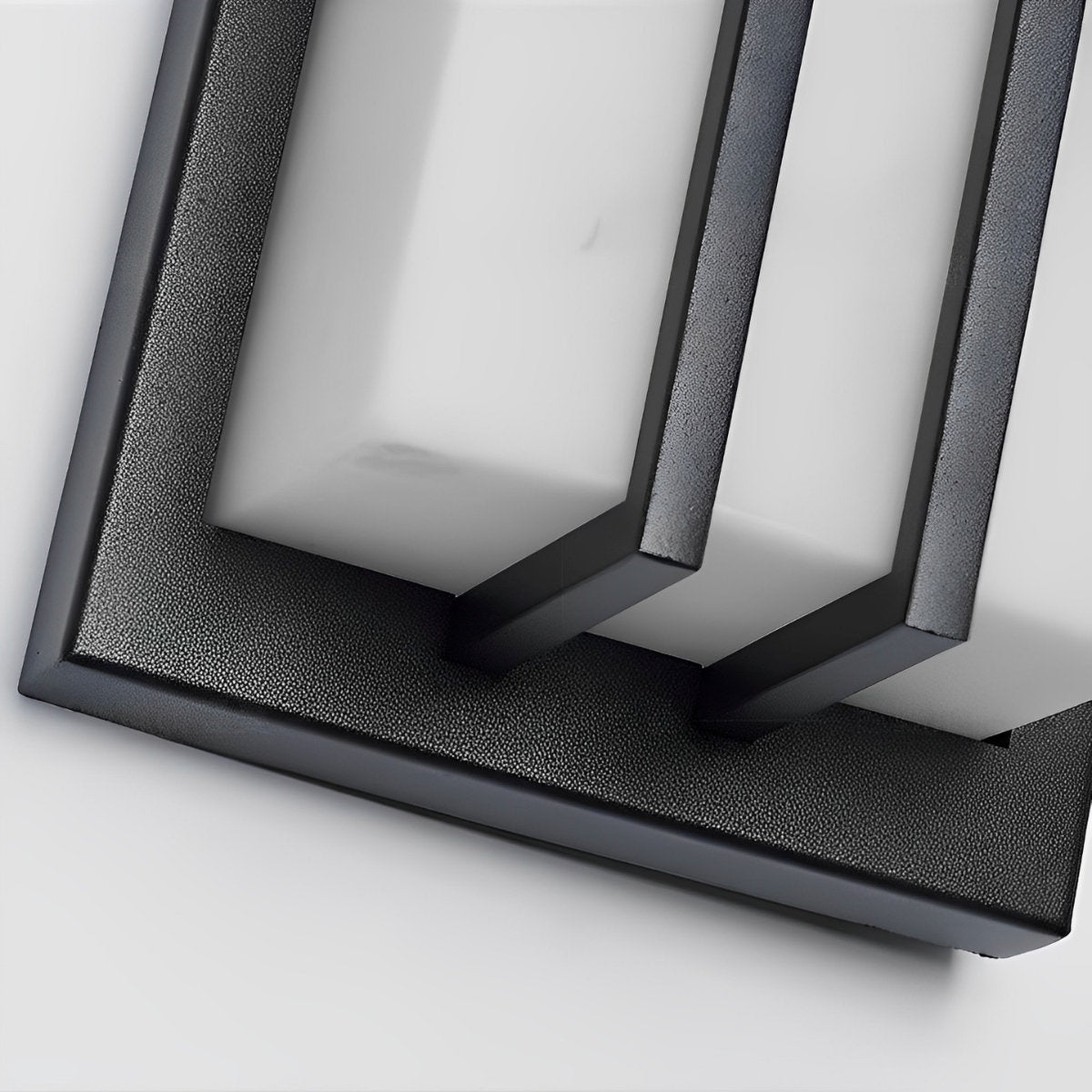 Waterproof LED Black Modern Minimalist Rectangular Outdoor Wall Light