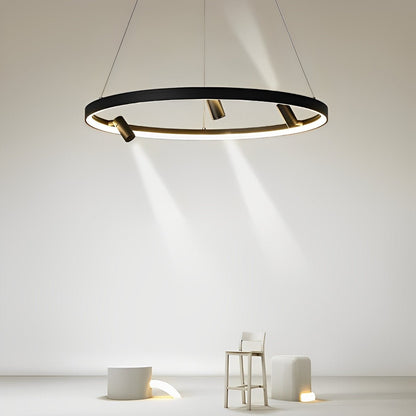 Minimalist Round Ring Creative LED Chandelier Hanging Lamp