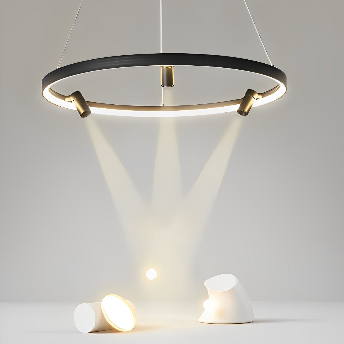 Minimalist Round Ring Creative LED Chandelier Hanging Lamp
