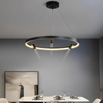Minimalist Round Ring Creative LED Chandelier Hanging Lamp