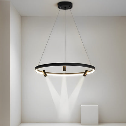 Minimalist Round Ring Creative LED Chandelier Hanging Lamp