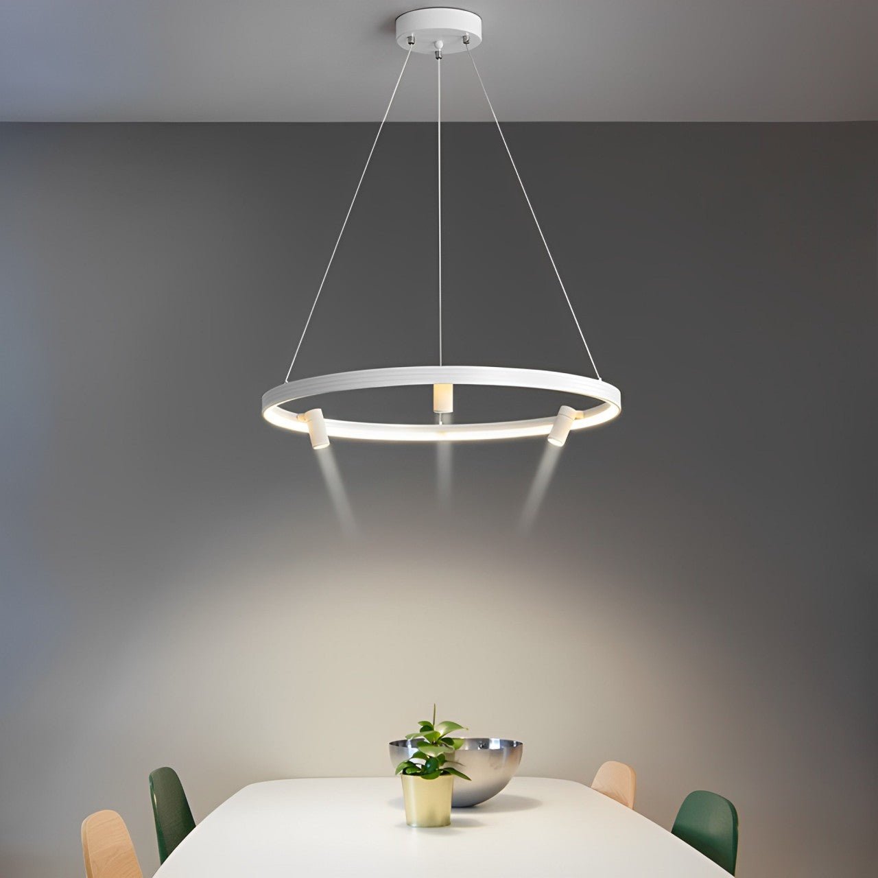 Minimalist Round Ring Creative LED Chandelier Hanging Lamp
