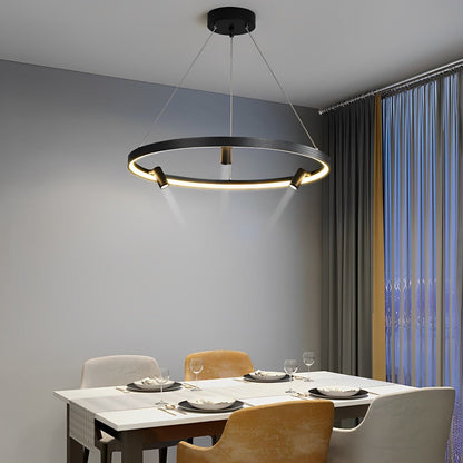 Minimalist Round Ring Creative LED Chandelier Hanging Lamp