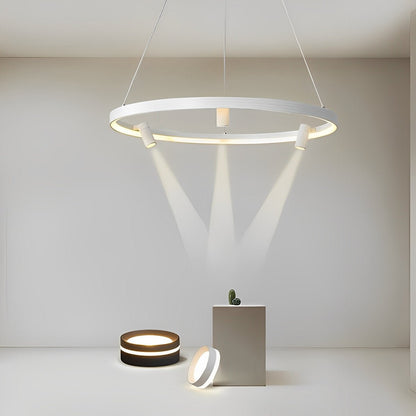 Minimalist Round Ring Creative LED Chandelier Hanging Lamp