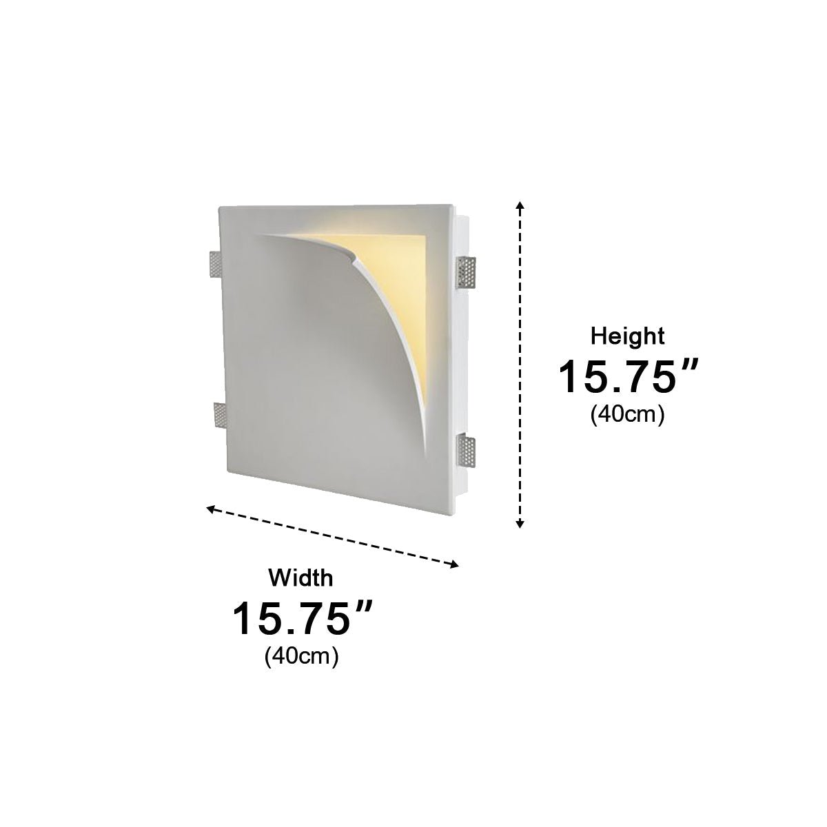 Modern Art Decor Invisibility Recessed LED Indoor Wall Sconces