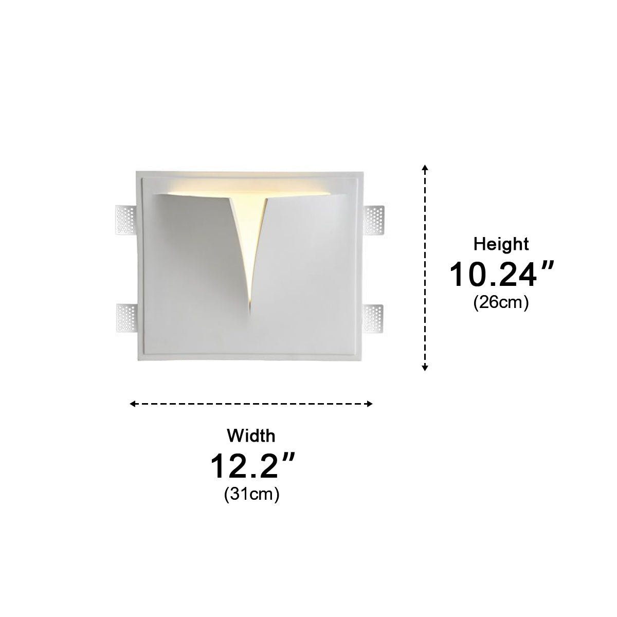 Modern Art Decor Invisibility Recessed LED Indoor Wall Sconces